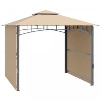 Outsunny 10' X 10' Patio Gazebo With Expandable Side Awnings, Outdoor Canopy Shelter With Double Ven