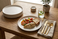 S&Co Gourmet Lisbon Stoneware Dinner Plates 