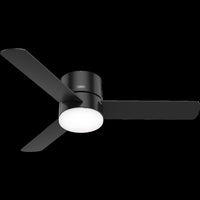 Minimus Ceiling Fan with Light Fixture - Black 