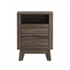 Orlen Mid-Century Modern 2-Drawer Multi-Purpose Nightstand & End Table in Jacobean Walnut