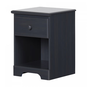 Summer Breeze 1-drawer Nightstand - Blueberry 