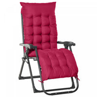 Outsunny Reclining Zero Gravity Chair With Adjustable Backrest, Wine Red