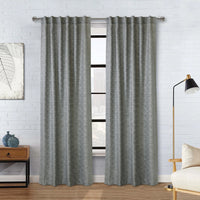 Habitat Odessa Grey Light Filtering Dual Header Curtain Panel - 52 x 84