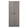 Cornelia Modern 30\" Storage Cabinet in Gray (7-Shelf)