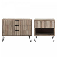 Dumbo Modern 2-Piece Dresser Set in Rustic Gray