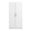 Elite Accent Storage Cabinet with Panel Doors & 3 Shelves - White