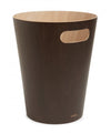 Umbra Woodrow Garbage Bin Trash Can - Espresso