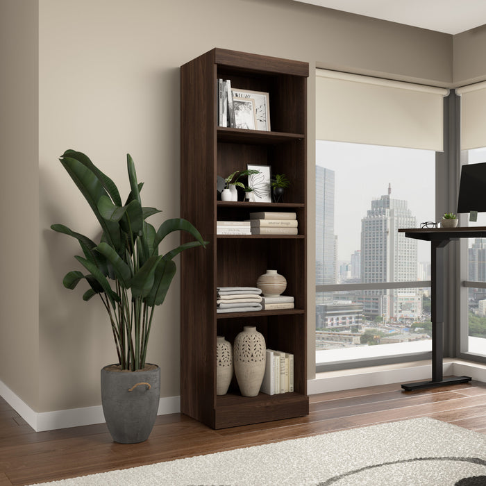 Bestar Pur 25\" Closet Organizer - Black Walnut