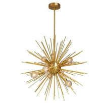 Dainolite Vega 8 Light Pendant Aged Brass/Vintage Bronze Finish Lamp