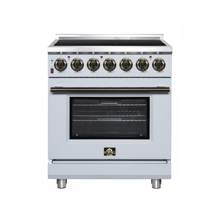 Forno Massimo 30 Inch Freestanding Electric Range, 5 radiant burners, 4.32 cu.ft., White -FFSEL6020-30WHT