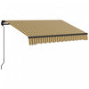 Outsunny 8' X 6.5' Patio Retractable Awning Sunshade Shelter, Amber