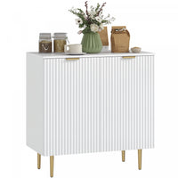 HOMCOM Sideboard Buffet Cabinet with Adjustable Shelves, White