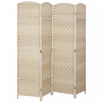 HOMCOM 6 Ft Folding Room Divider, Privacy Screen for Home Office Bedroom