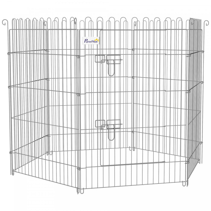 PawHut Dog Playpen Puppy Play Pen, 8 Panels Pet Exercise Fences for Outside Indoor, 36\"H