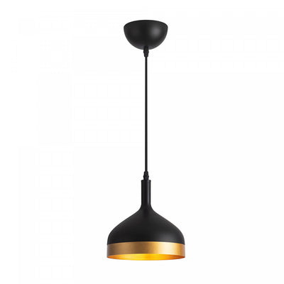 Dash Collection 8" Pendant Ceiling Light - Black & Gold|Luminaire suspendu de la collection Dash de 8 po - noir et doré