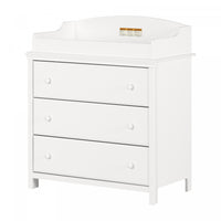 Cotton Candy 3-drawer Changing Table - Pure White 