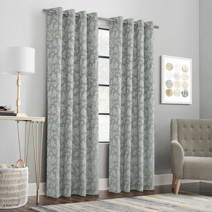 Habitat Valencia Grey Light Filtering Grommet Curtain Panel - 52 x 84