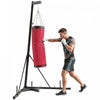Soozier 72.8"-90.9" Adjustable Punching Bag Stand with Sandbag, Red