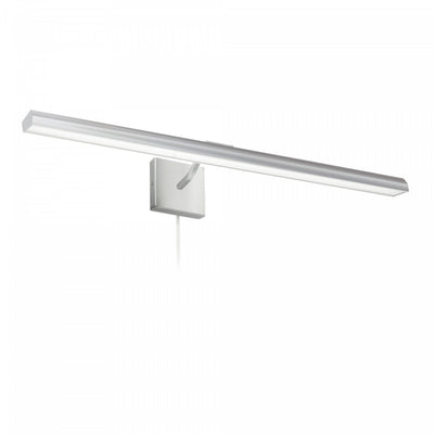 Dainolite Leonardo 32" Picture Light 40w Satin Chrome With Frosted Glass Diffuser Lamp|Lampe pour affichage d’image Leonardo de Dainolite de 32 po en verre givré qui diffuse la lumière, avec fini chromé satiné et ampoule de 40 W
