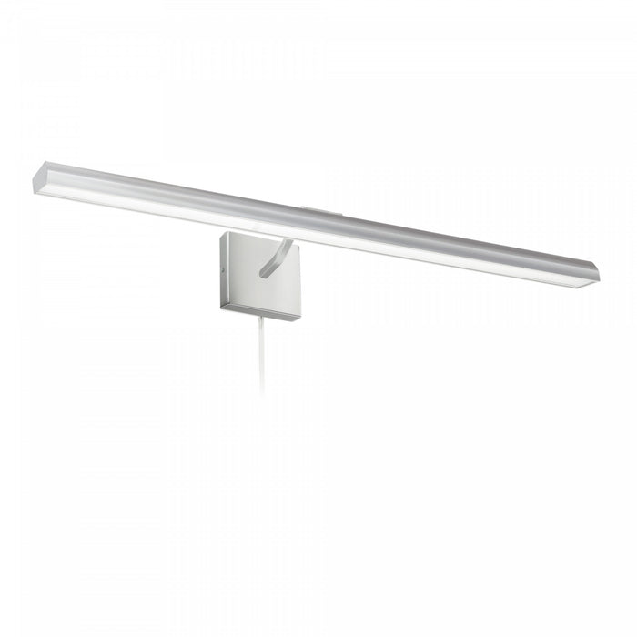 Dainolite Leonardo 32\" Picture Light 40w Satin Chrome With Frosted Glass Diffuser Lamp