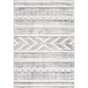 Lola Geo Moroccan Cream Shag Area Rug - 6'7