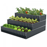Costway 1 Pcs 3-tier Raised Garden Bed,47