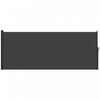 Outsunny 13' X 6' Retractable Side Awning, Garden Privacy Screen, Black