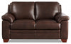 Hydeline Magnum Leather Loveseat - Brown