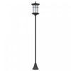 Outsunny 72\" Solar Post Light, Ip44 Led Outdoor Street Light