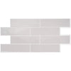 Smart Tiles Peel and Stick 2-Sheet 23 x 11 Backsplash - Oslo Grey