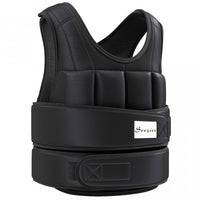 Soozier 22lbs Weighted Vest, Adjustable Running Weight Vest, Black