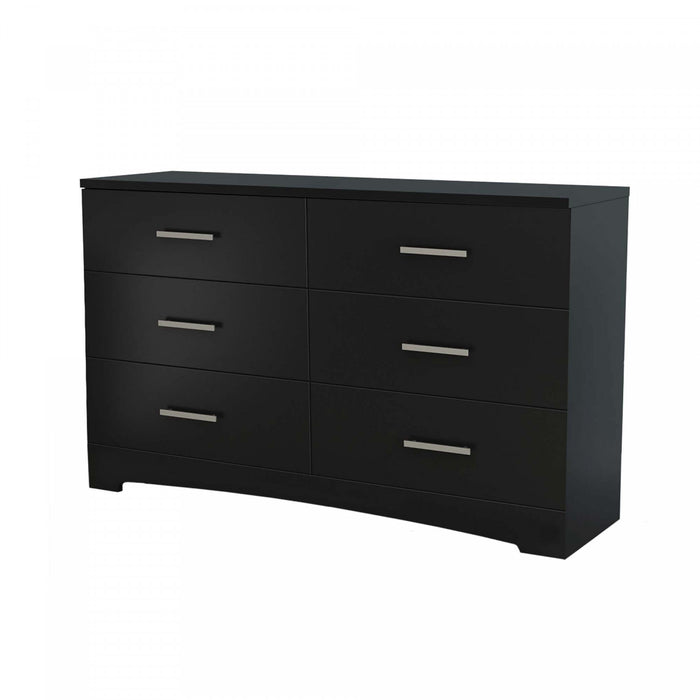 Gramercy 6-Drawer Dresser Pure Black - South Shore