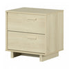 Noah 2-Drawer Nightstand Bleached Oak - South Shore