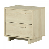 Noah 2-Drawer Nightstand Bleached Oak - South Shore
