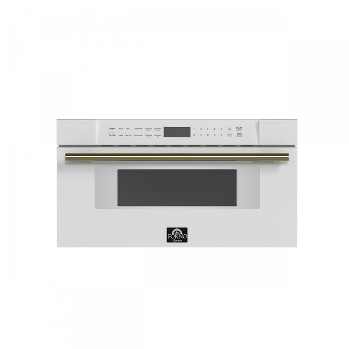 Forno Capoliveri Espresso 30-Inch Microwave Drawer, White, 1.2 cu.ft - FMWDR3000-30WHT