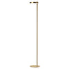 Dainolite Fia 1 Light LED Floor Lamp Aged Brass