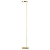 Dainolite Fia 1 Light LED Floor Lamp Aged Brass