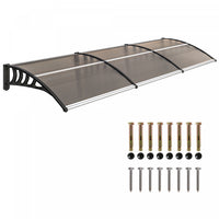 Outsunny Window Awning Door Canopy, Front Door Outdoor Patio Cover