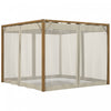Outsunny 10 X 10 Ft Retractable Pergola Canopy With Netting Sidewalls
