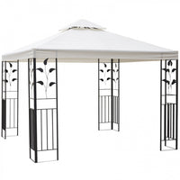 Outsunny 10' X 10' Outdoor Garden Metal Gazebo Patio Canopy Marquee Patio Party Tent Canopy Shelter