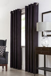 Navar Black Grommet Curtain Panel - 54\" X 95\"