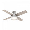 Dempsey Low Profile Ceiling Fan with Light Fixture - Grey