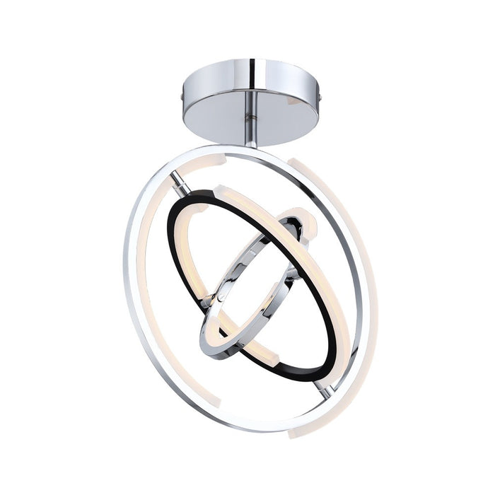 Trilogy Collection Integrated LED Semi-Flush Mount - Polished Nickel