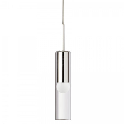 Dainolite Palmer 1 Light Pendant Polished Chrome Clear Glass Lamp|Luminaire suspendu Palmer de Dainolite en verre transparent, avec fini chromé poli et 1 ampoule
