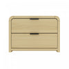 Grace Modern 28\" Nightstand in Natural Oak and Black