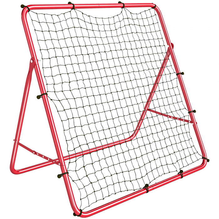 Soozier 5 Angles Adjustable Soccer Rebounder Net, Red