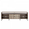 Dumbo Modern 85\" Fluted TV Stand in Golden Brown