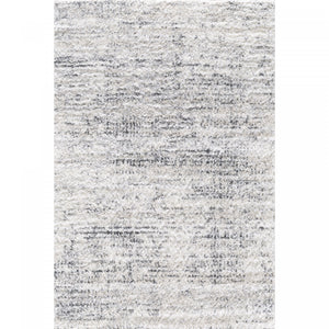 Paris Waves Cream Shag Area Rug - 6'7