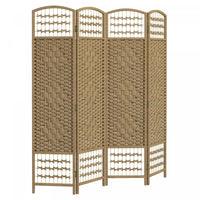 Homcom 4 Panel Folding Room Divider 5.6 Ft Privacy Screen Panel