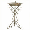 Outsunny Bird Bath with Bird Statue, Vintage Garden BirdBath